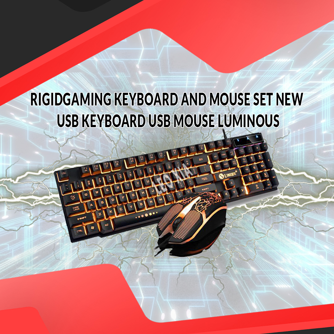 RIGIDGAMING GMK100 Colorful LED Backlight Ergonomic Mechanical Gaming