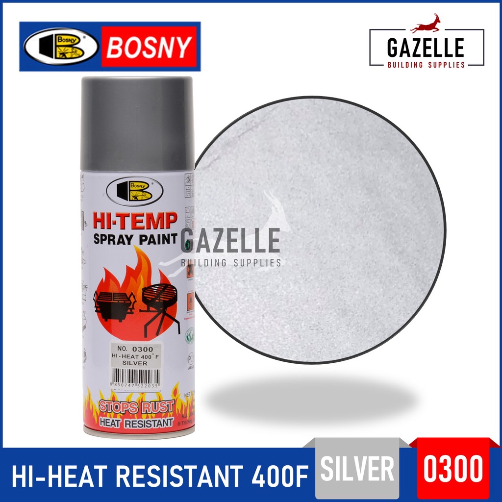 Bosny Hi Temp High Heat Temperature Resistant Spray Paint 400F