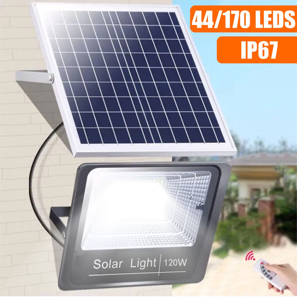 Jiditech 20W100W Solar Lights outdoor Flood Solar Light LED Street