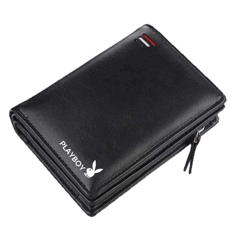 wallet for men PU leather multi-function folding fashion short wallet ...