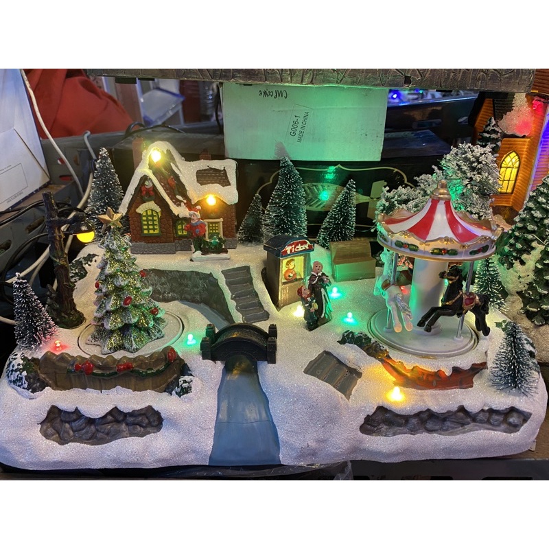 Musical Christmas Village houses with motion (24 HOUR SHIPMENT) | Lazada PH