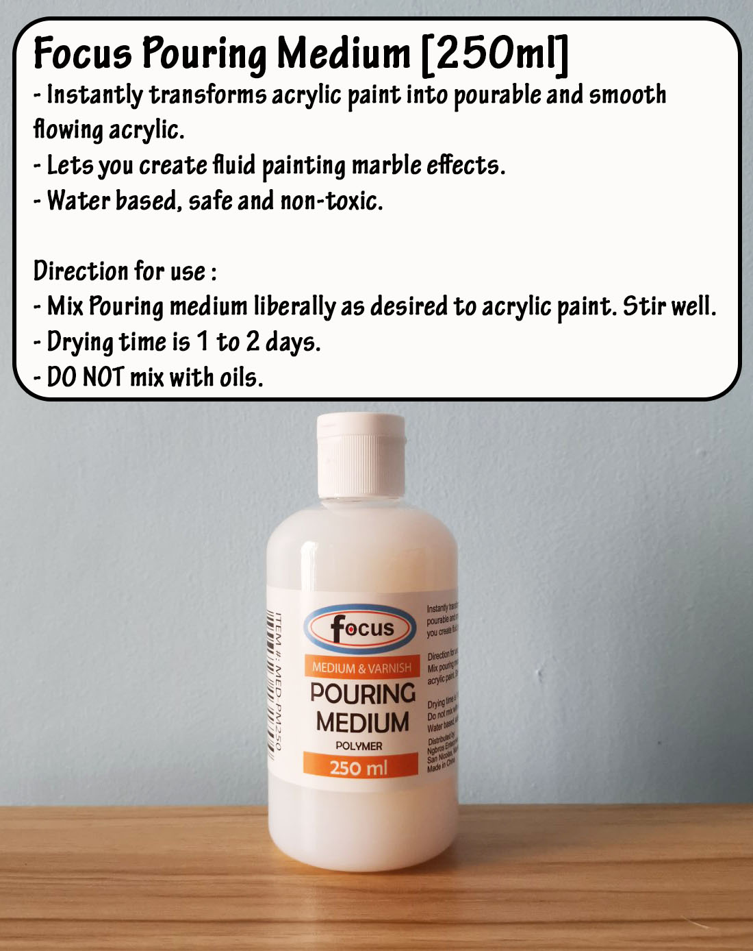 Focus Acrylic Medium & Varnish [250ml] Lazada PH