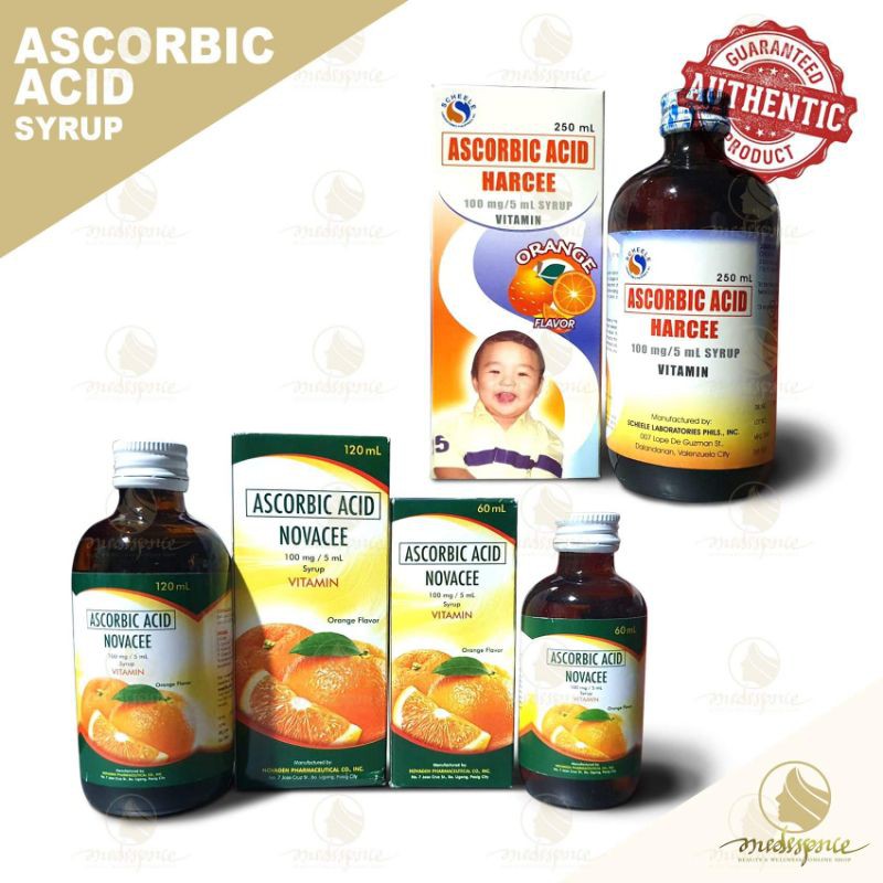 Ascorbic Acid Vitamin C Syrup for Kids Generic of Ceelin, PotenCee 60ml