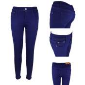 Royal blue stretchable high quality skinny jeans for Ladies