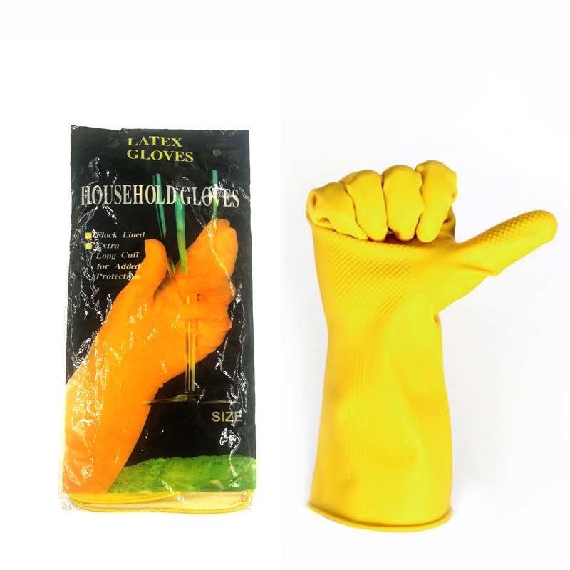 Durable Heat and Slip Resistant Long Rubber Silicon Gloves-Z034