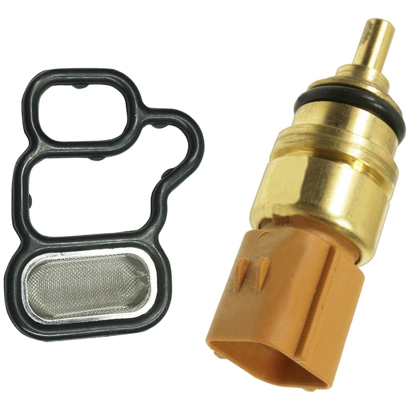 VTEC Solenoid Gasket / Spool Valve Filter Screen for Honda Acura with Engine Coolant Temperature Sensor for Hyundai