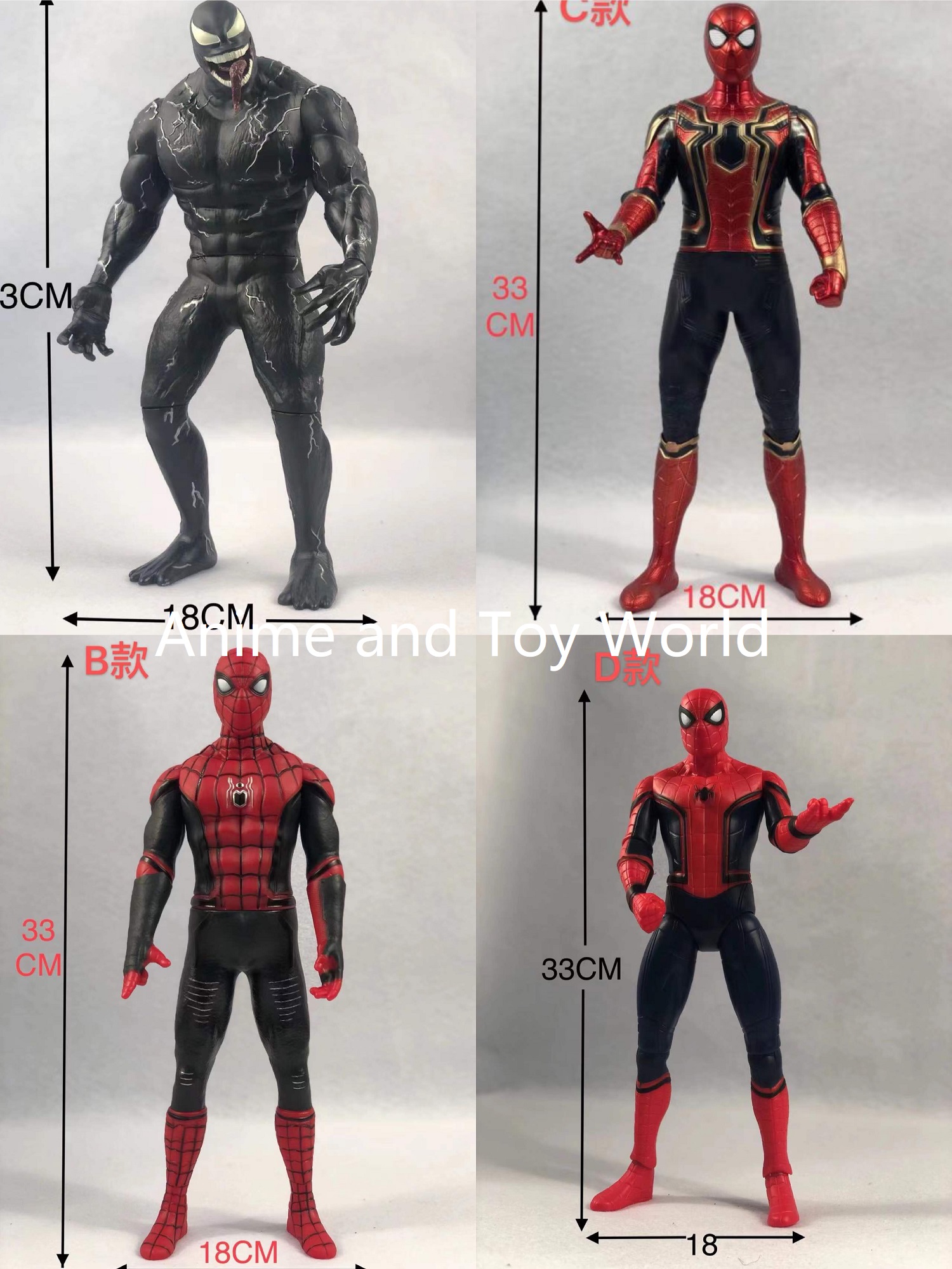33cm DC SpiderMans Iron Spider Spidermans No Way Home Venom Batman  Collectible Action Figure | Lazada PH