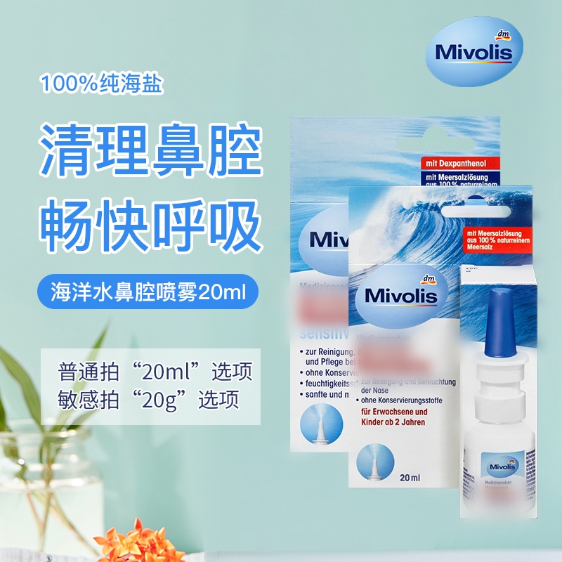 Mivolis Seawater Nose Spray, 20ml - German Drugstore