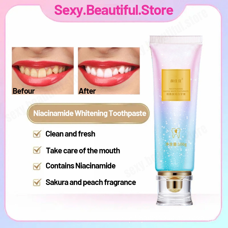 Teeth Whitening Niacinamide Bright White Toothpaste Remove Tartar ...