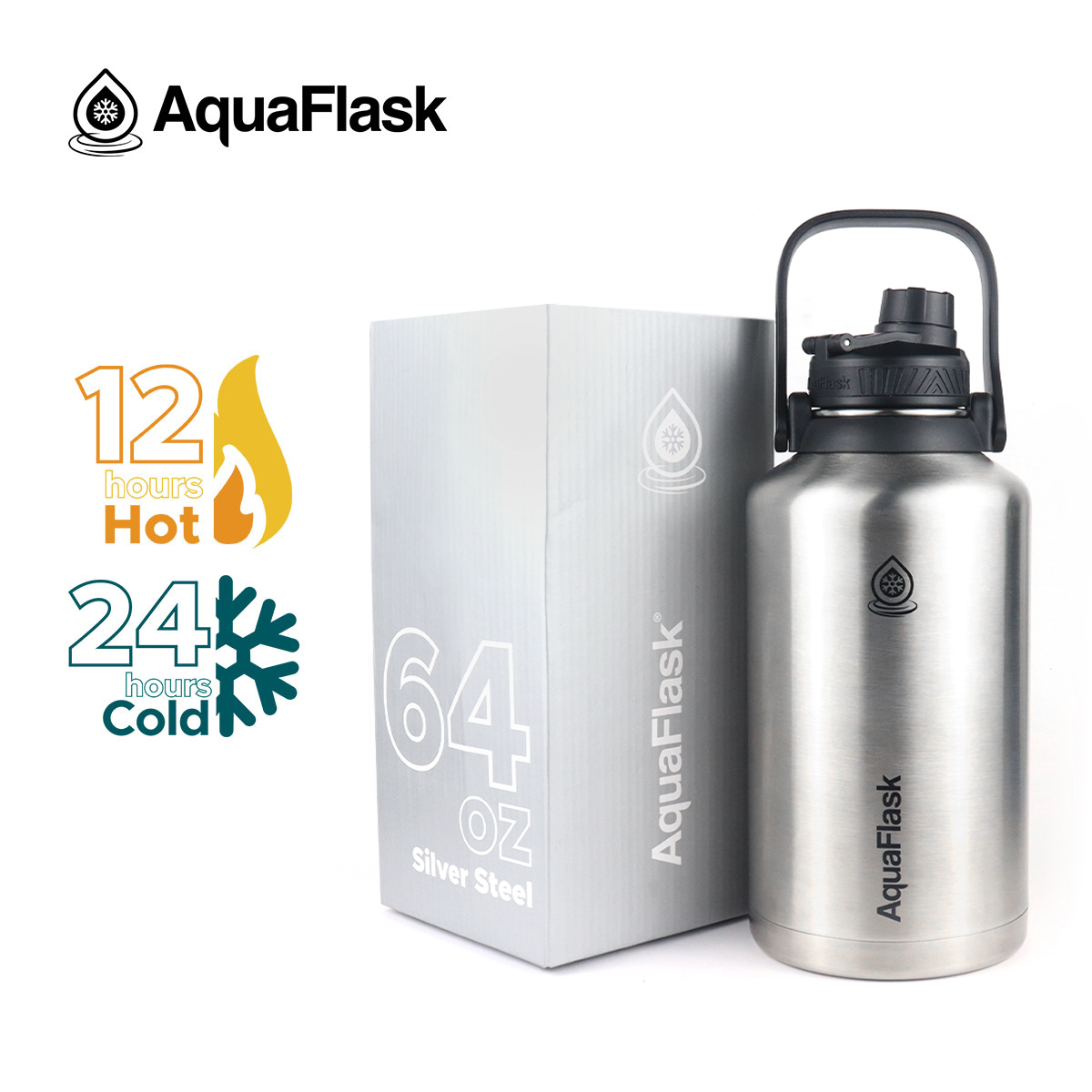 AQUAFLASK (14oz/ 18oz/ 22oz/ 32oz/ 40oz/ 64oz) AQUA FLASK Wide mouth