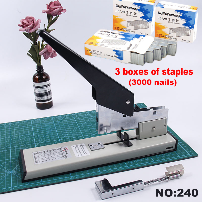 【Free Staplers】Office Heavy Duty Stapler Labor Saving Staplers Long Arm ...