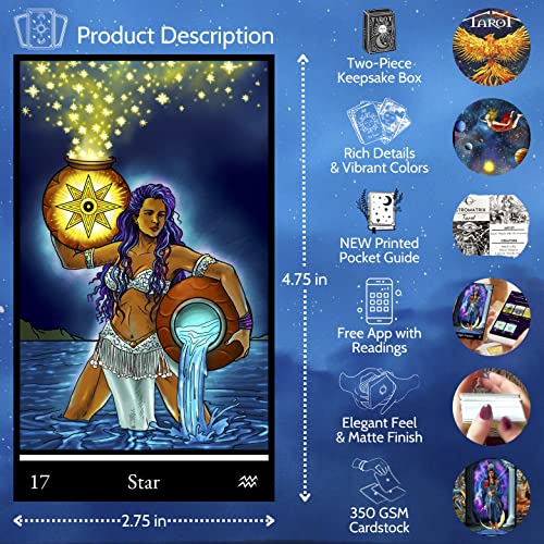  AstroMatrix Tarot with Guide Book and Unique QR Codes for  Beginners and Experts : Books