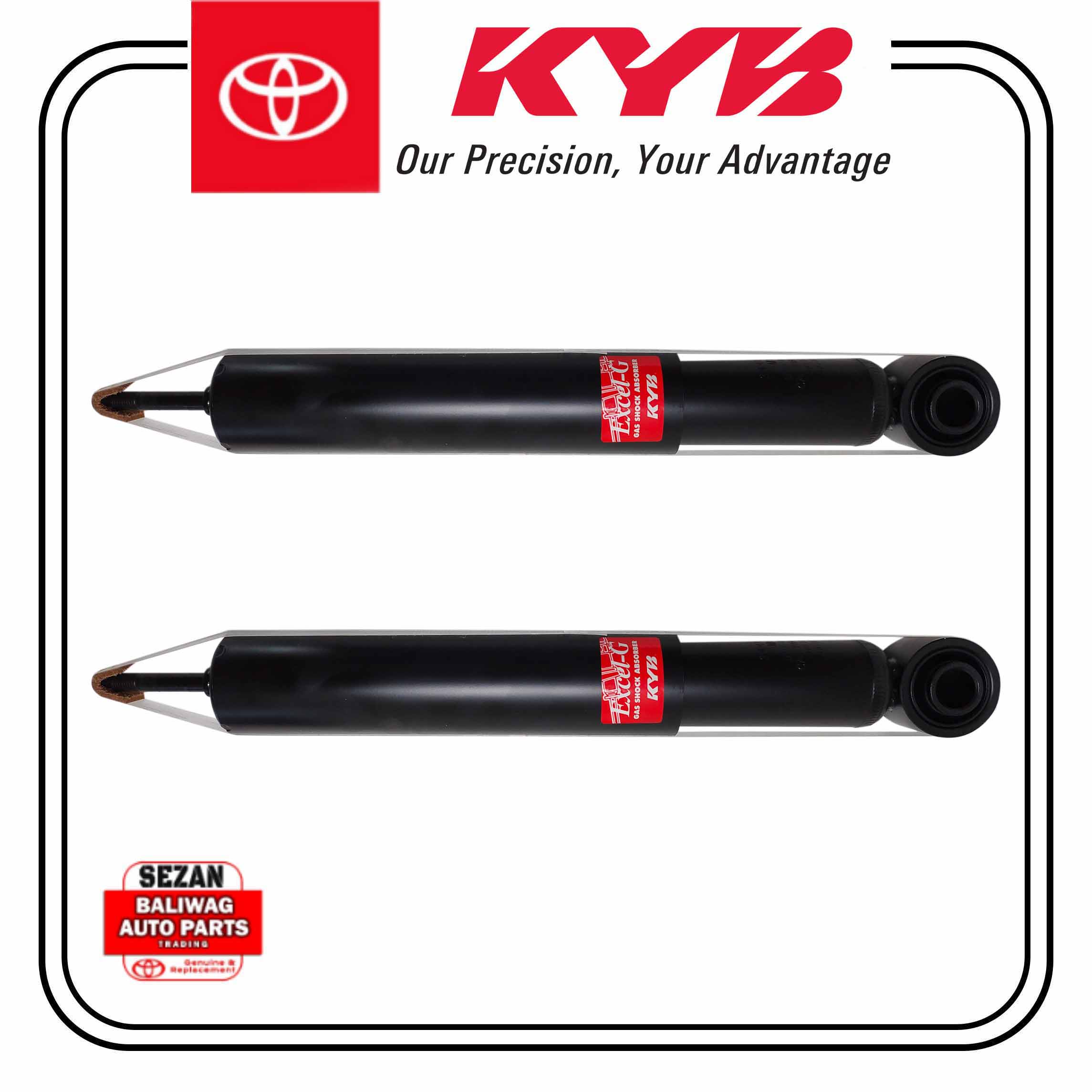 KYB KAYABA SHOCK ABSORBER REAR SET 2PCS GAS TYPE TOYOTA FORTUNER 2016 ...