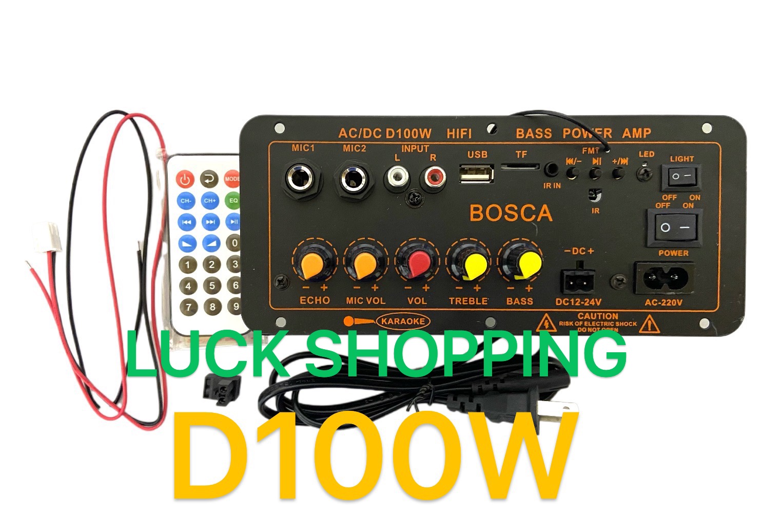AC/DC D100W OK HIFI Bass Power Amplifier BOSCA High Quality Lazada PH