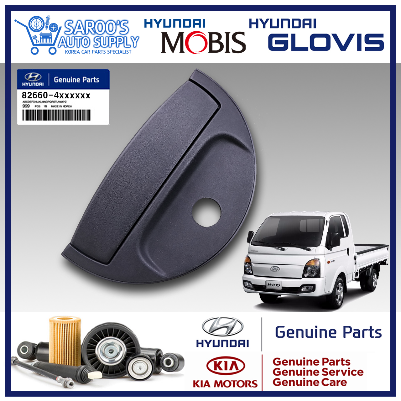 [Genuine][RH] Door Handle For Hyundai H100 / Porter2 , Outside