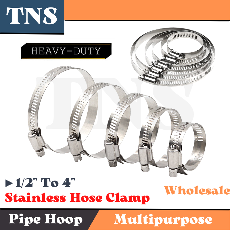 LPG / AIR Hose Clamp Pipe Clamp Stainless Steel Heavy Duty Adjustable