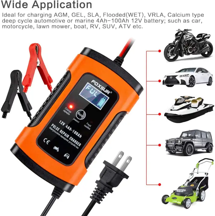 car battery charger lazada