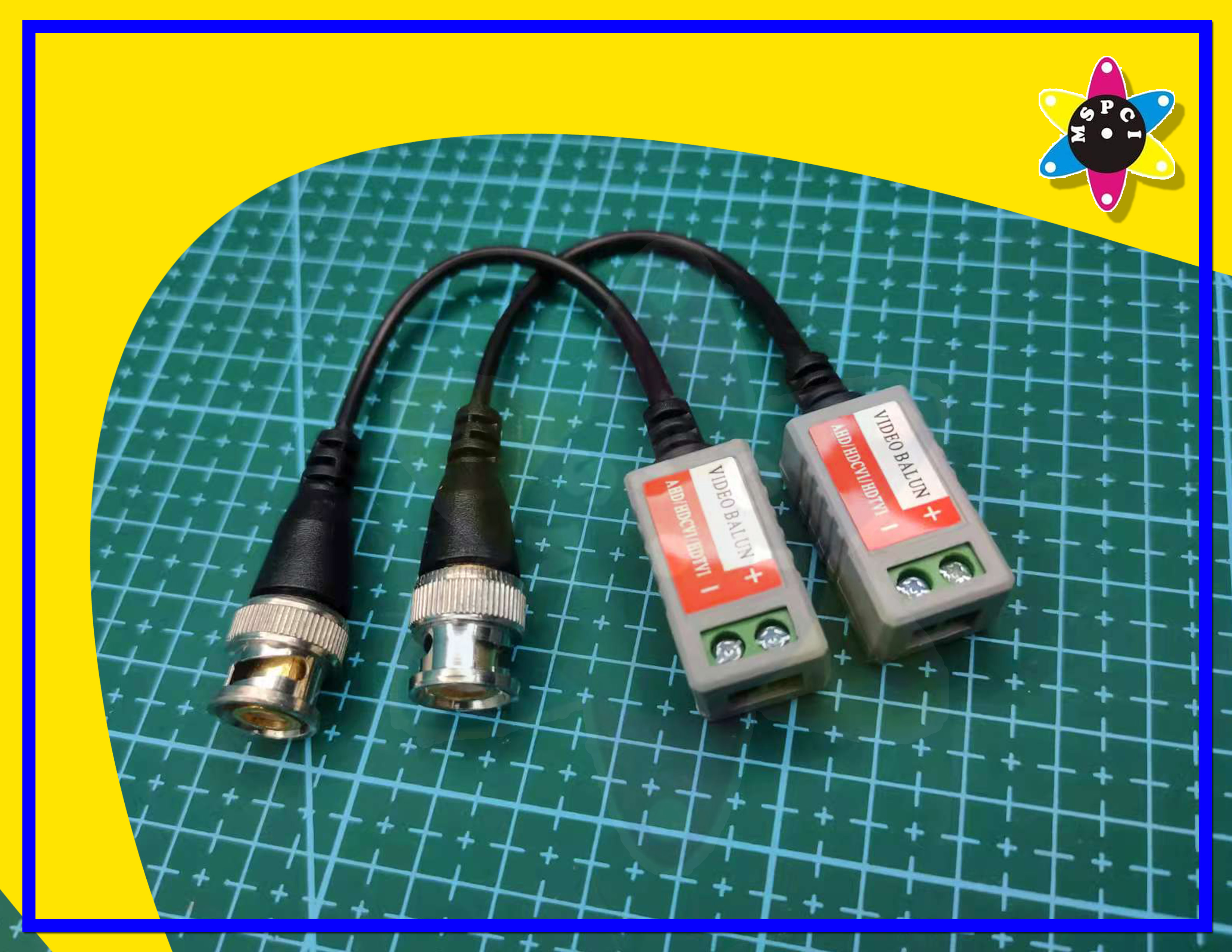 1 pair 1080P AHD/HDCVI/TVI/CVBS HD Video Balun Transmitter Cat5 Cat6