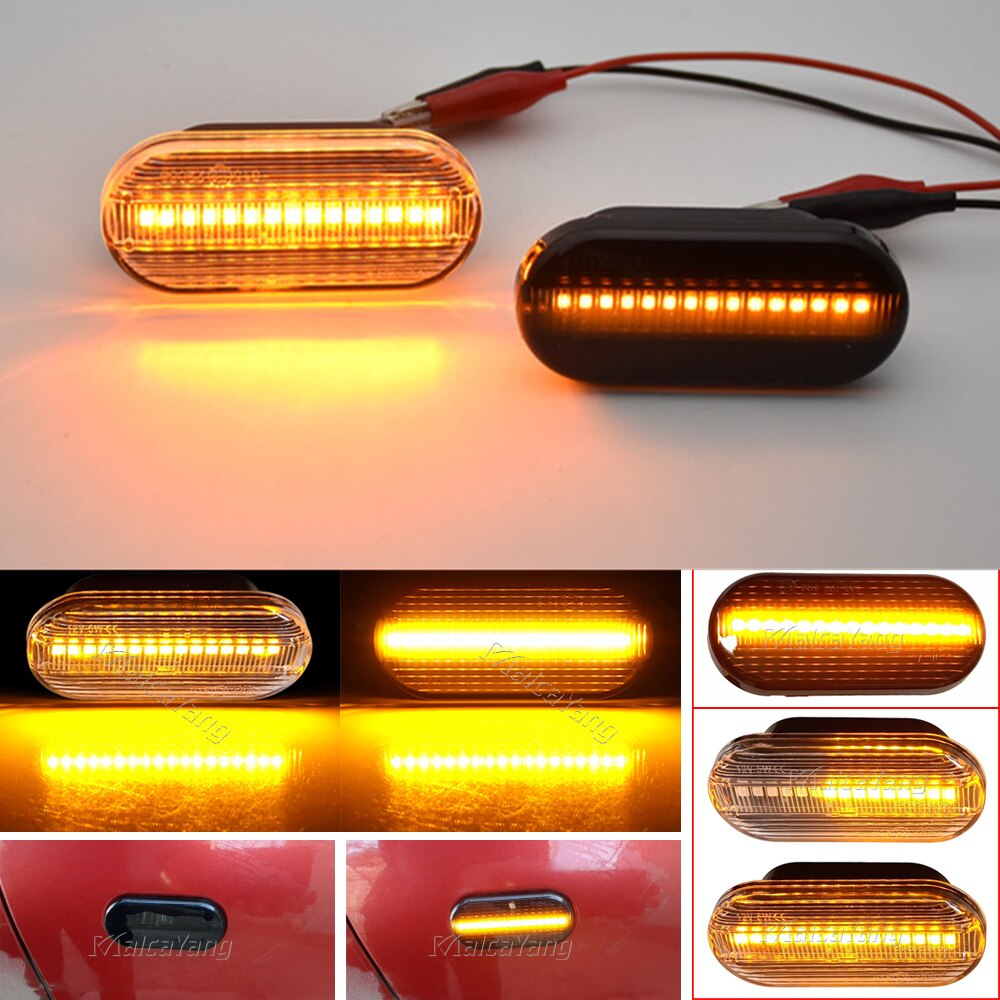 2 Pieces Led Dynamic Side Marker Turn Signal Light Sequential Blinker Light For Ford C-Max Fiesta Focus MK2 Fusion Galaxy