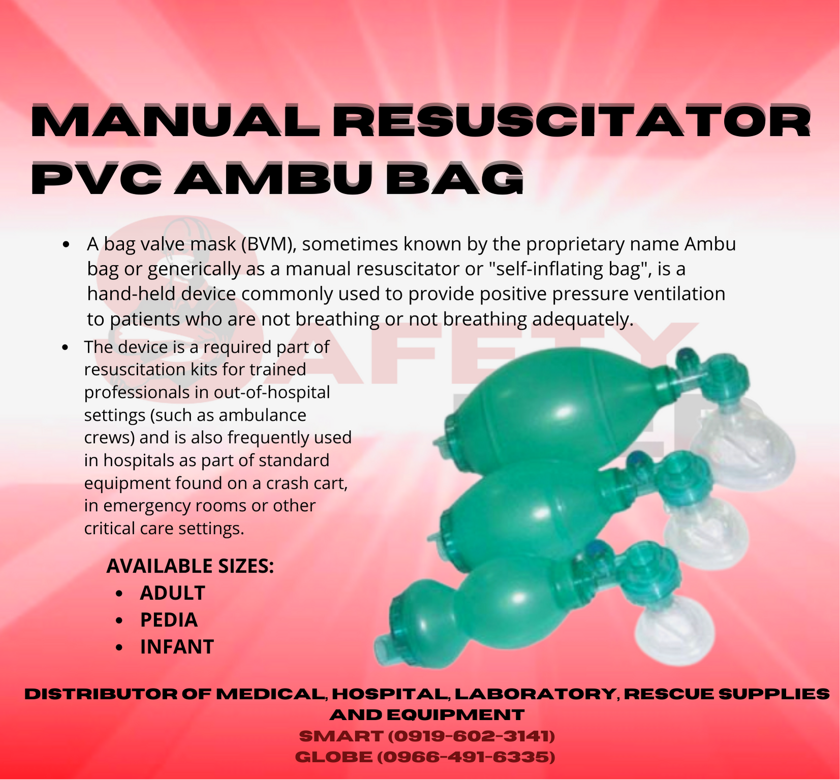 Adult Ambu Bag Manual Resusitator PVC Oxygen Tube First Aid Kit Tool  Breathing Apparatus - AliExpress