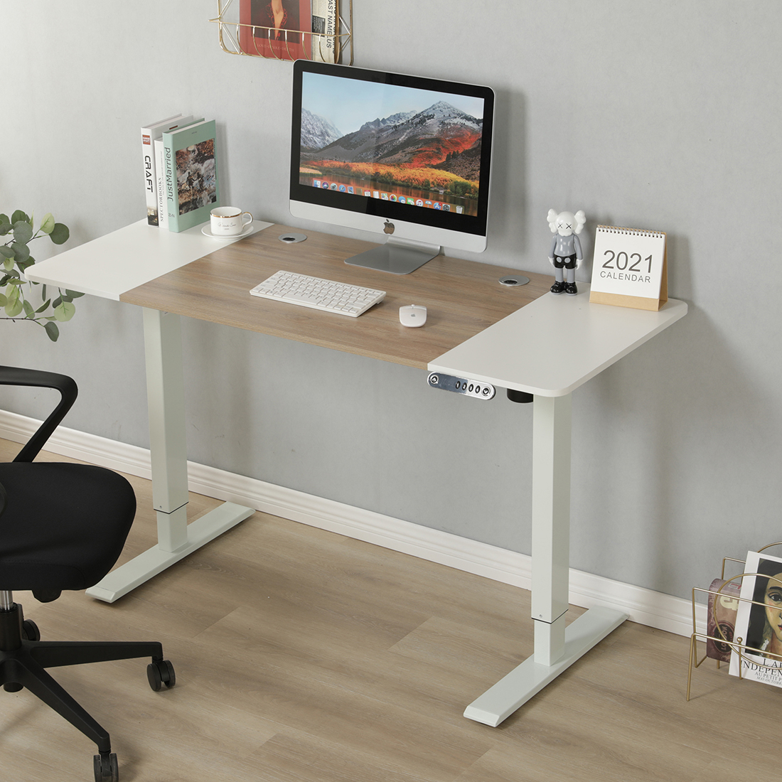 【Ready Stock】160cm*76cm Height Adjustable Electric Desk Standing Table