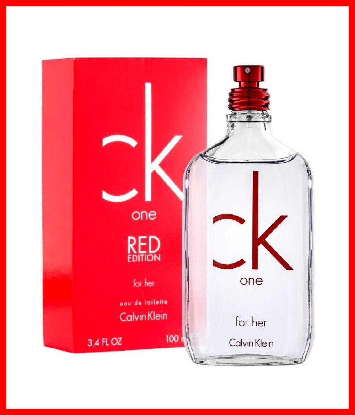 CALVIN KLEIN CK Red Edition 100mL Eau de France 100% Original (NOT TESTER!) Perfume for Women Sealed Box | Lazada
