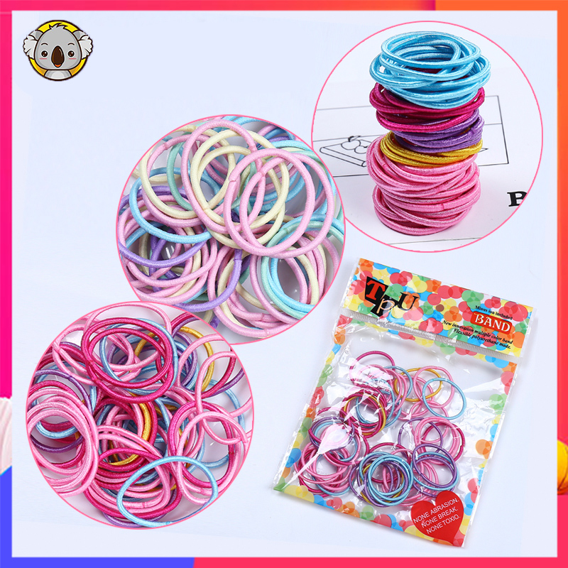 Thin Colorful Elastic Hair Rubber Band For Little Girl Kids Ponytail  Holders Hair Ties | Lazada PH