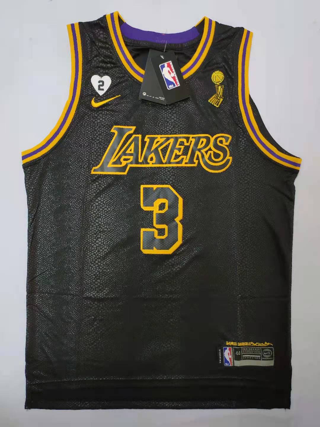 Nike Los Angeles Lakers Alex Caruso 2020/21 Kids Mamba City Edition Jersey  Black S