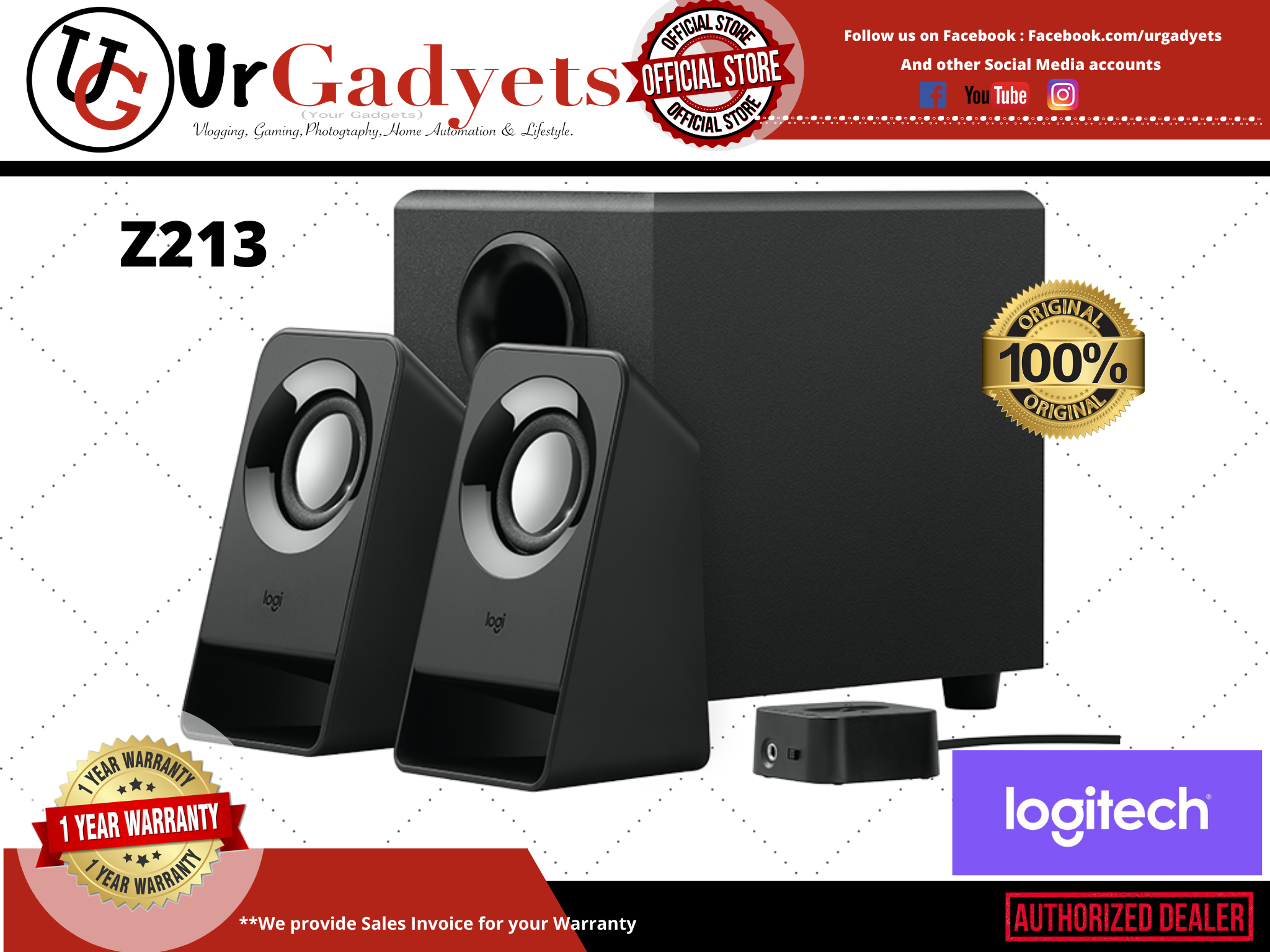 z213 compact 2.1 speaker system