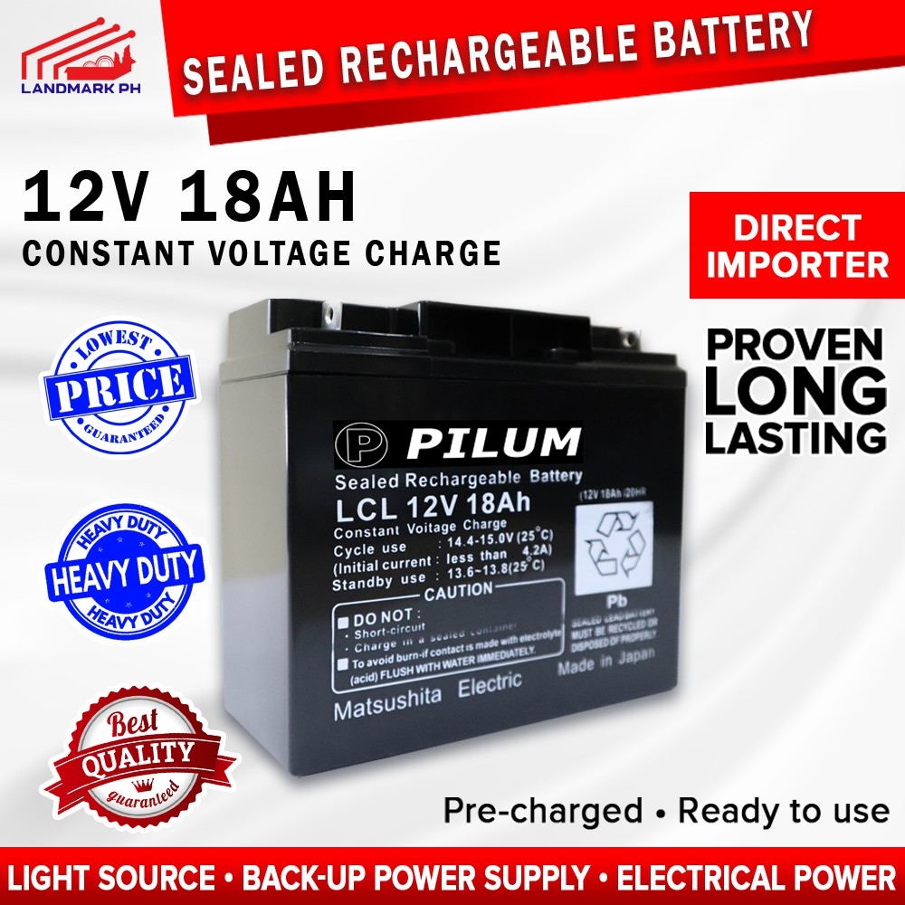 Cod 12v 18ah 20hr Ups Sealed Rechargeable Charger Lead Acid Battery 12 Volts 18 Ampere Hour