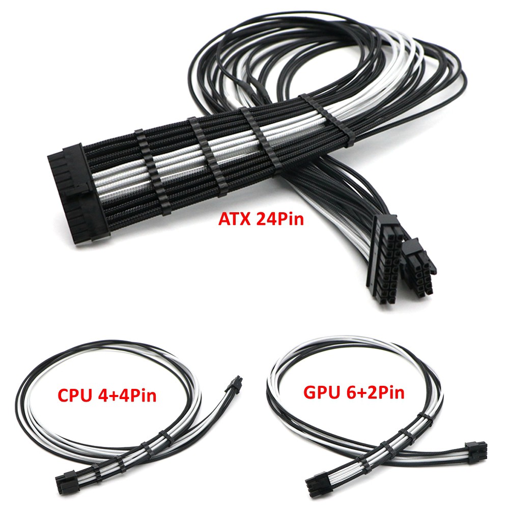 Custom Sleeved Modular PSU Power Cable Kit for SeaSonic Series PSU