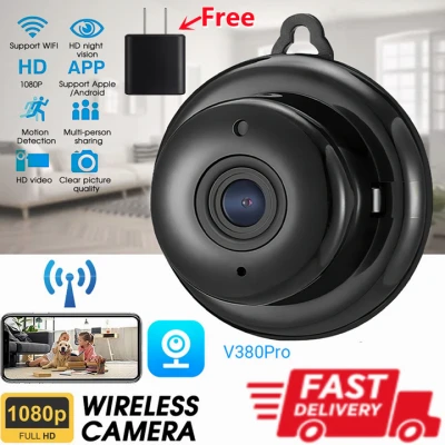 V380 Pro CCTV camera Q2，HD 1080P，CCTV camera connected to cellphone，CCTV 360 camera with night vision outdoor, wireless CCTV camera connected to cellphone，night，easy installation，Sound，cctv set package