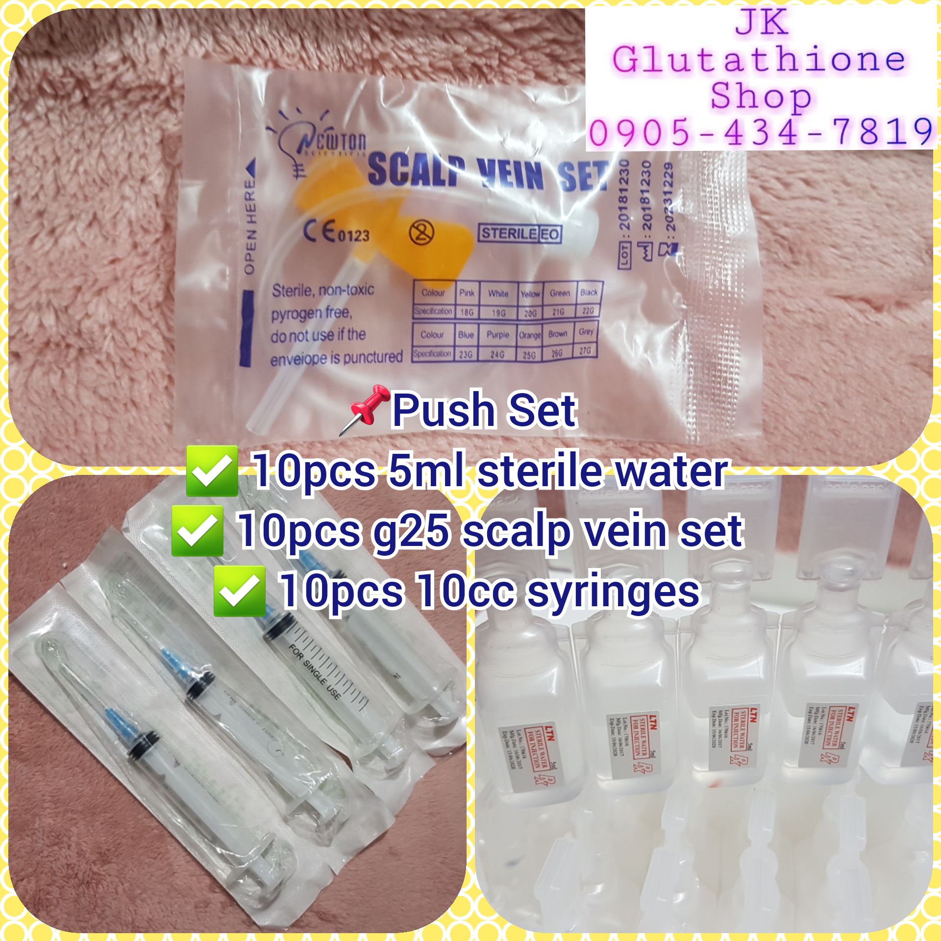 sterile water for glutathione injection 10ml & 50ml Sterile Water for Injection Vial main image 1