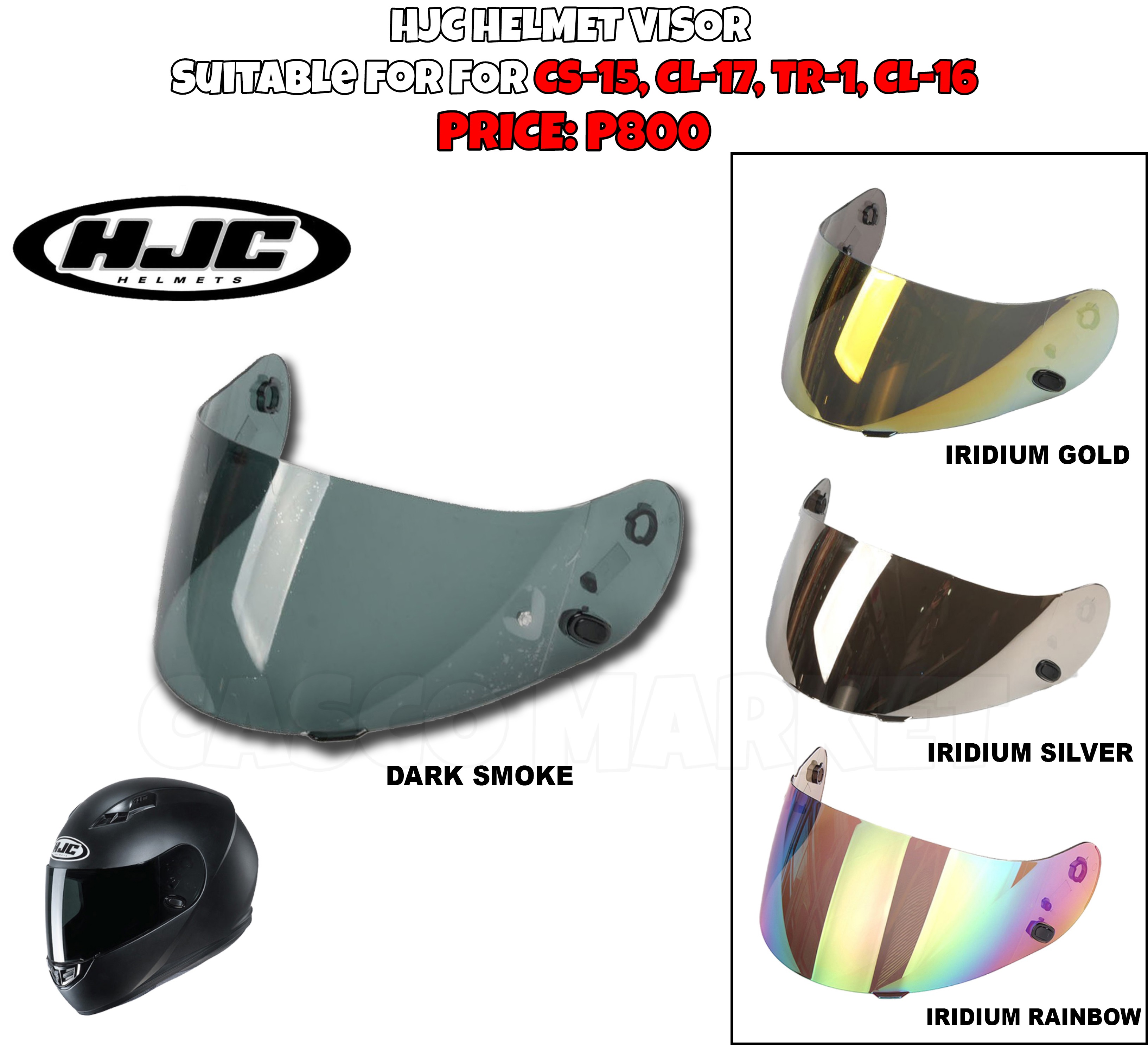 hjc iridium visor