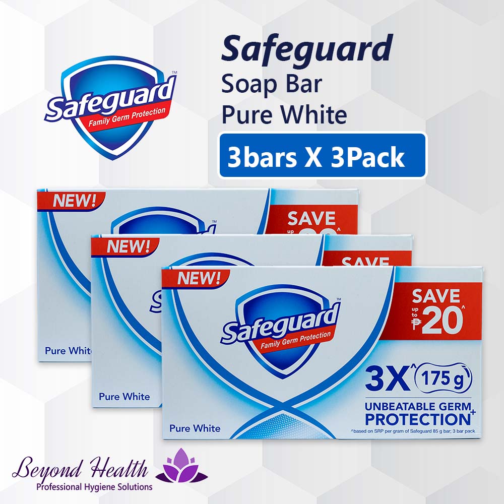 [3X PACK] Safeguard Soap Bar 175g X 3 Bars Pack Family Germ Protection