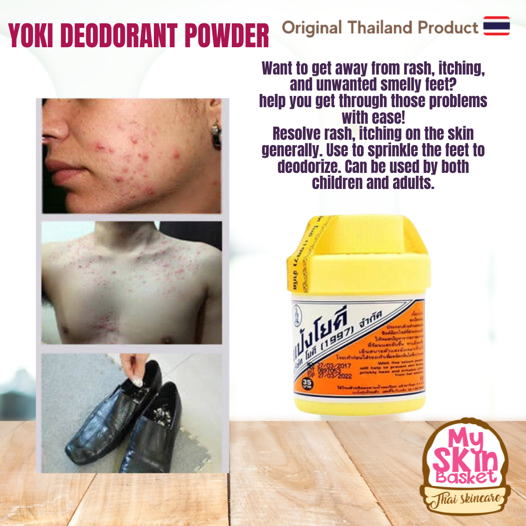 Yoki Powder Antiperspirant Deodorant Bad Smell Foot Feet Shoes Anti Odor 60g Lazada PH