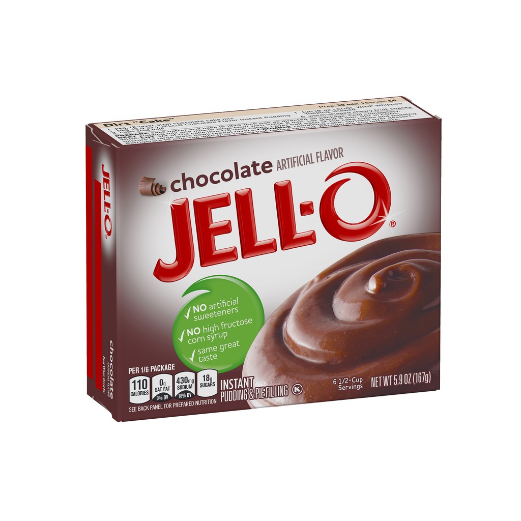 JellO Chocolate Flavor Instant pudding & Pie Filling 167g. Expiry May 2024 Lazada PH