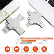 1TB 4-in-1 Flash Drive with USB 3.0 for Apple and Android