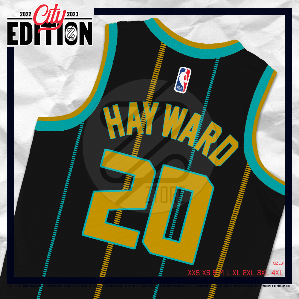Men's Fanatics Branded Gordon Hayward Black Charlotte Hornets 2022/23 Fastbreak Jersey - City Edition