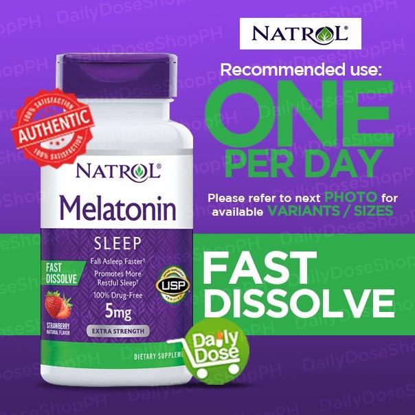 Natrol Melatonin 5 mg Fast Dissolve Chewable Tablets Lazada PH