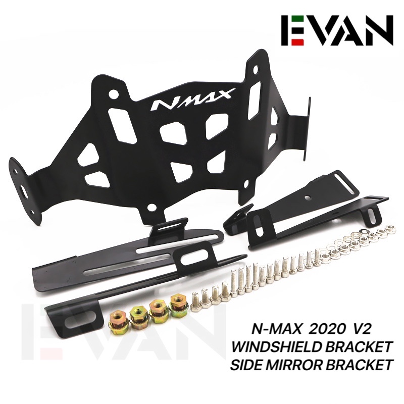 Nmax 2020 v2 Side Mirror Bracket Windshield Bracket With Bolt can Adjust Cnc ALLOY Lazada PH