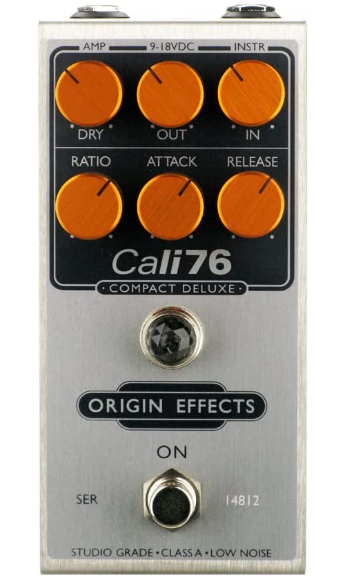 Origin Effects Cali76 Compact Deluxe, Limited Edition Gray with Orange
