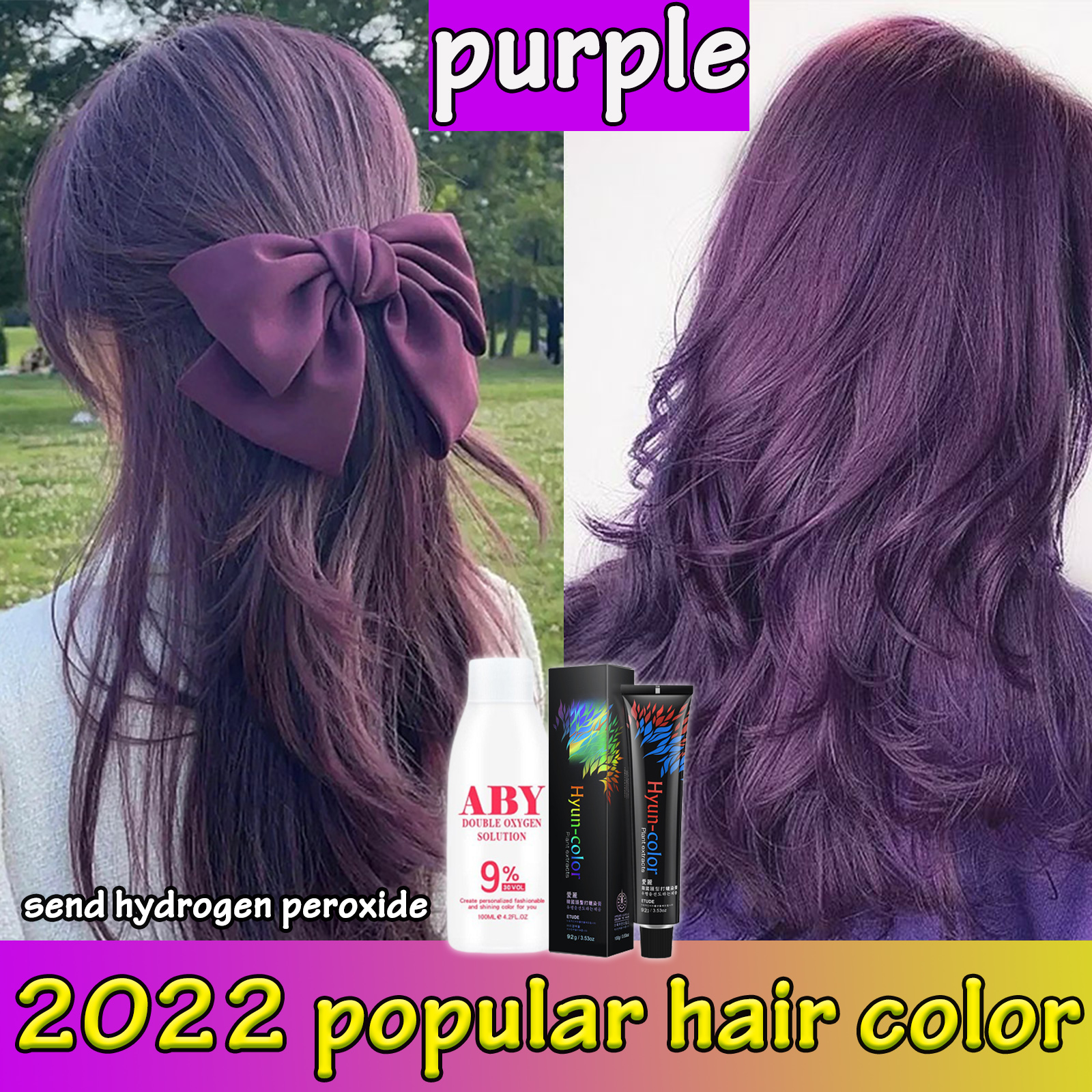 2022popular hair color FENKANG Hair Dye Cream【200ml】Free hydrogen Long ...