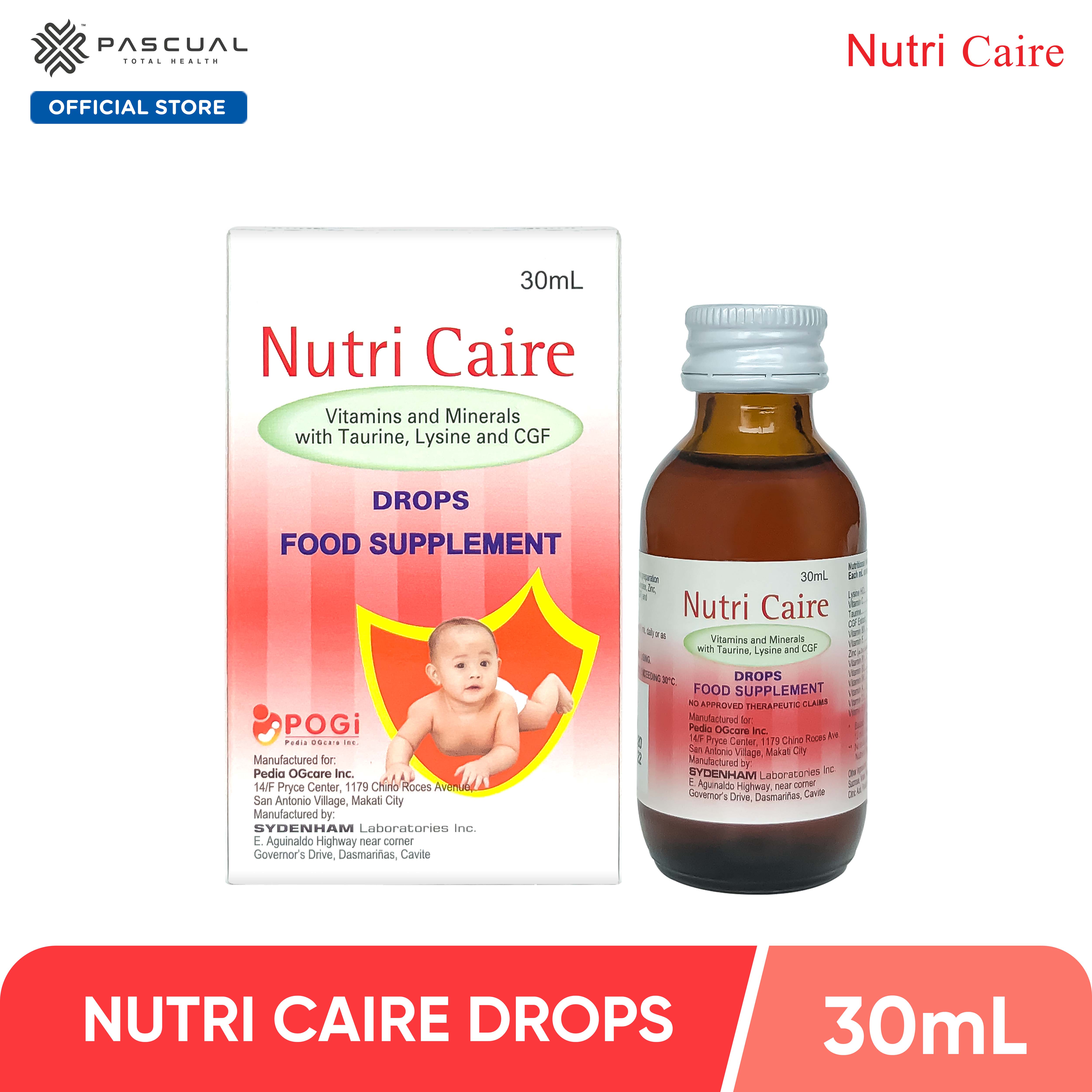 Nutri Caire Multivitamins with Taurine, Lysine, Zinc, CGF