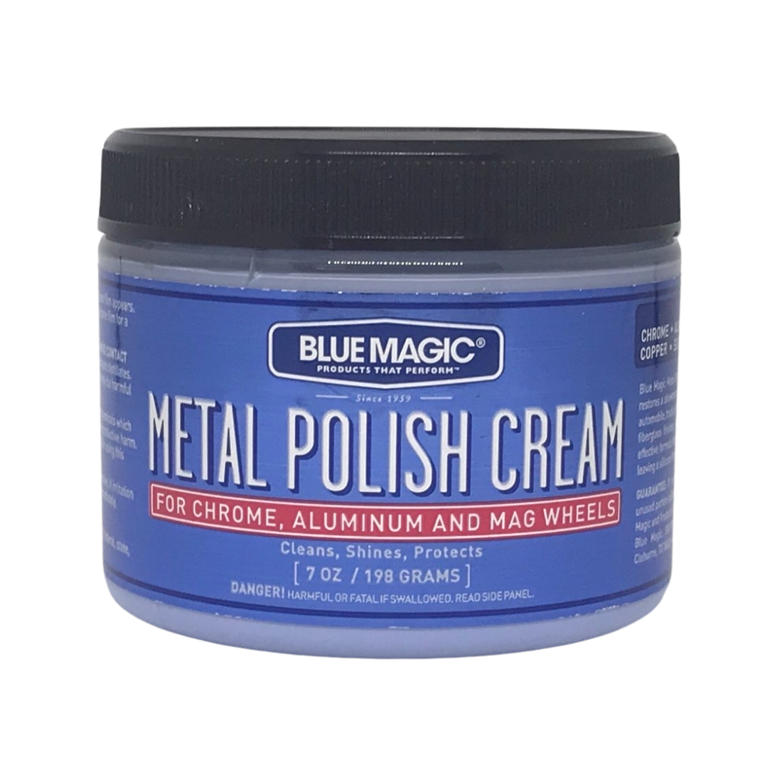 Blue Magic Metal Polish Cream For Chrome & Aluminum 7 Oz.