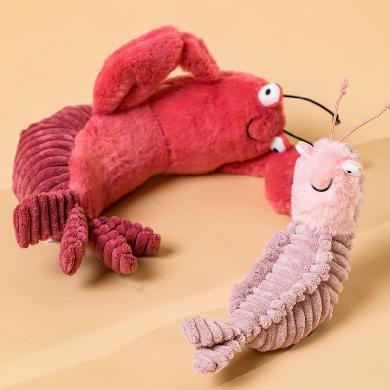 22cm Plush Shells Scales Toys Shrimp Sheldon Shrimp Dolls Animal Appease Doll 