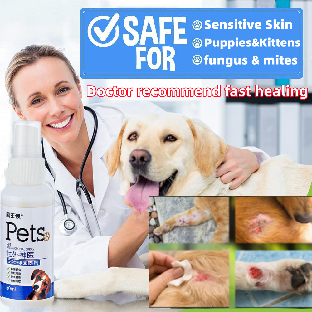 Vetcore Pet Spray Anti Bacteral and Anti Fungal Mange Treatment for