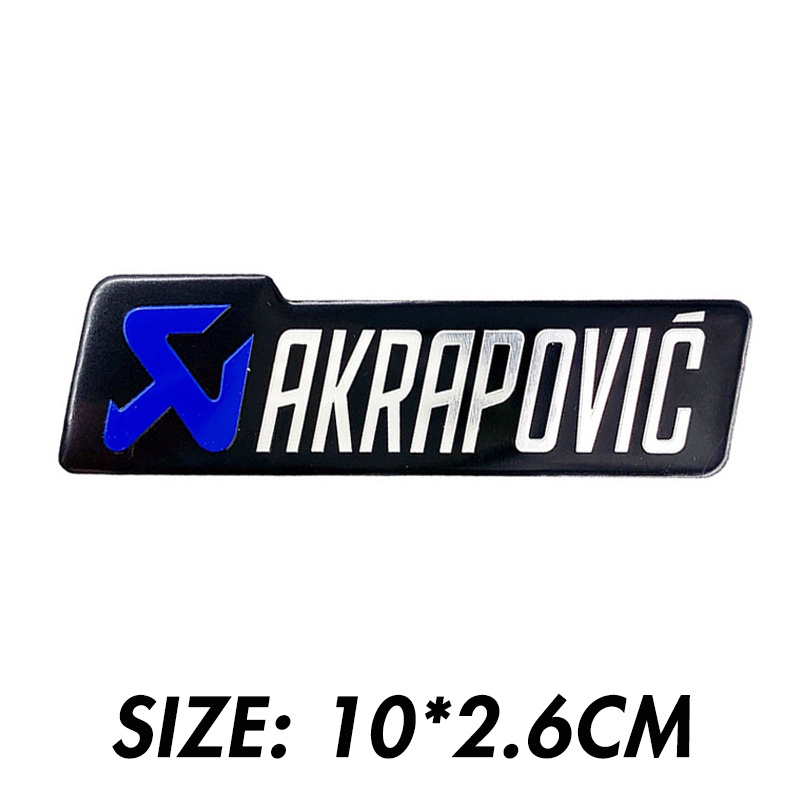 AKRAPOVIC : Aluminum Heat-resistance Sticker Vertical [P-HST13AL]
