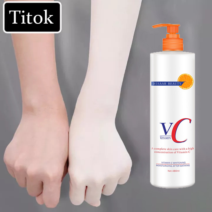 ROUSHUN Vitamin C Whitening Body Lotion Skincare Healthy White Body