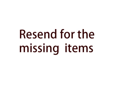 Resend Items Link